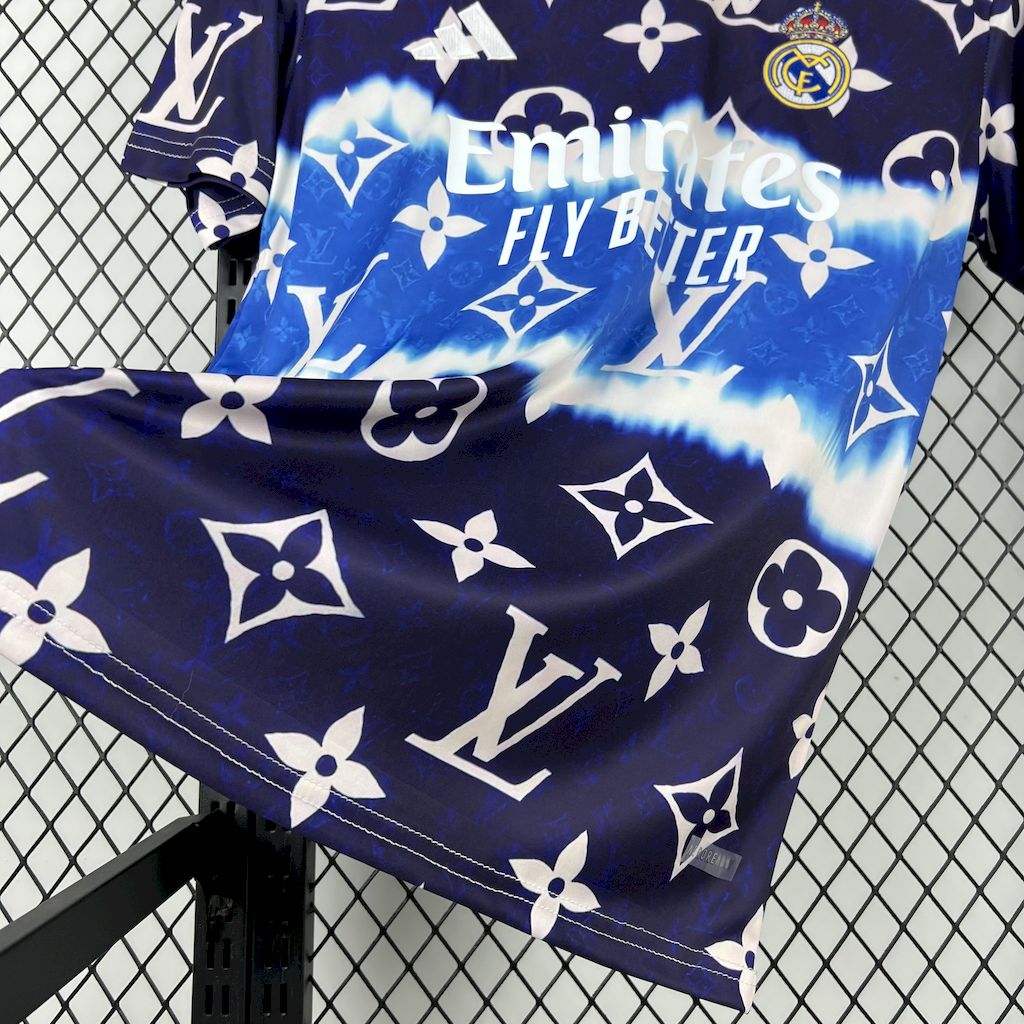 Camisa Louis Vuitton Edição Conjunta do Real Madrid 2025/26