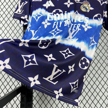 Camisa Louis Vuitton Edição Conjunta do Real Madrid 2025/26