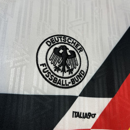 Camisa retrô da Alemanha para a Copa do Mundo de 1990