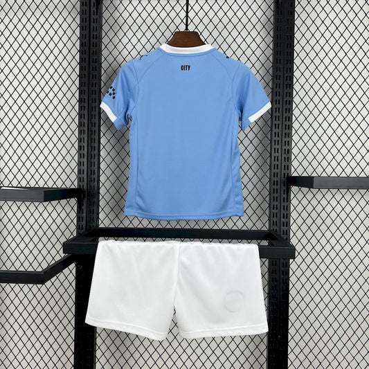 Manchester City 2025/26 Home Kids Kit