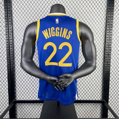 Camisa azul reserva masculina Andrew Wiggins