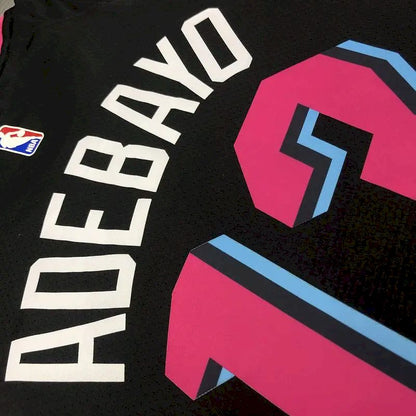 Camisa Masculina Bam Adebayo 2020-21 Preta Swingman Versão Jogador – Edição Cidade