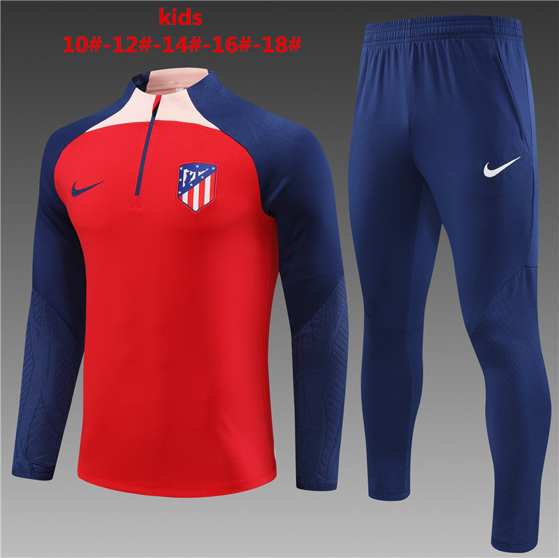 Suéter e calça infantil com zíper do Atlético de Madrid 2023/24 14001