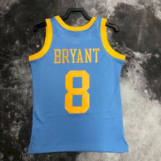 Camisa masculina M&amp;N 2002 Kobe Bryant azul retrô