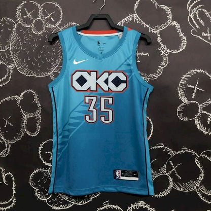 Camisa azul masculina Kevin Durant Team – Edição City