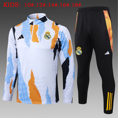 Suéter e calça infantil com zíper médio Real Madrid 2024/25 815