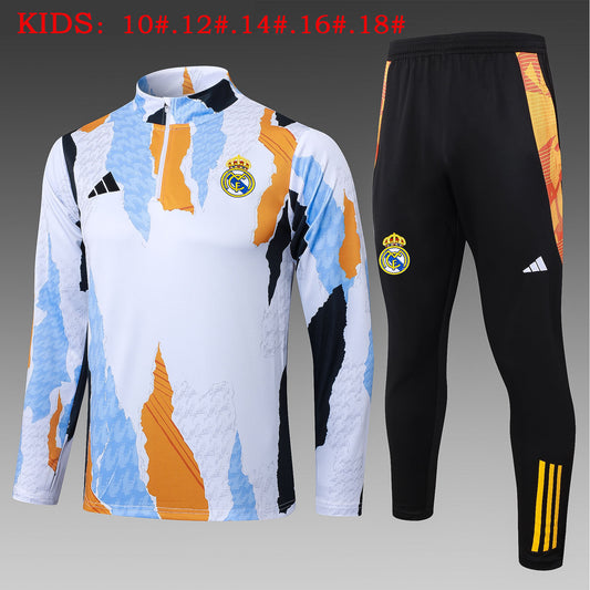Suéter e calça infantil com zíper médio Real Madrid 2024/25 815