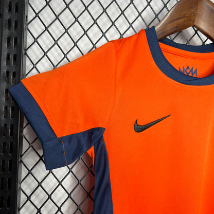 Holanda 2024/25 Euro Home Kit Infantil