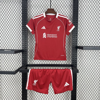 Liverpool 2025/26 Home Kids Kit