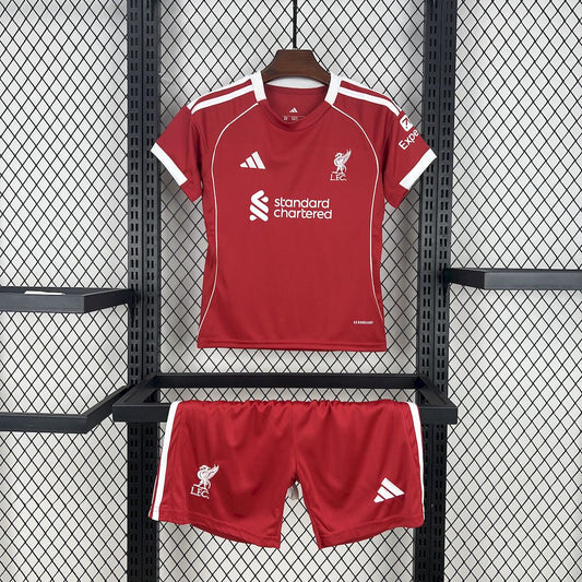 Liverpool 2025/26 Home Kids Kit