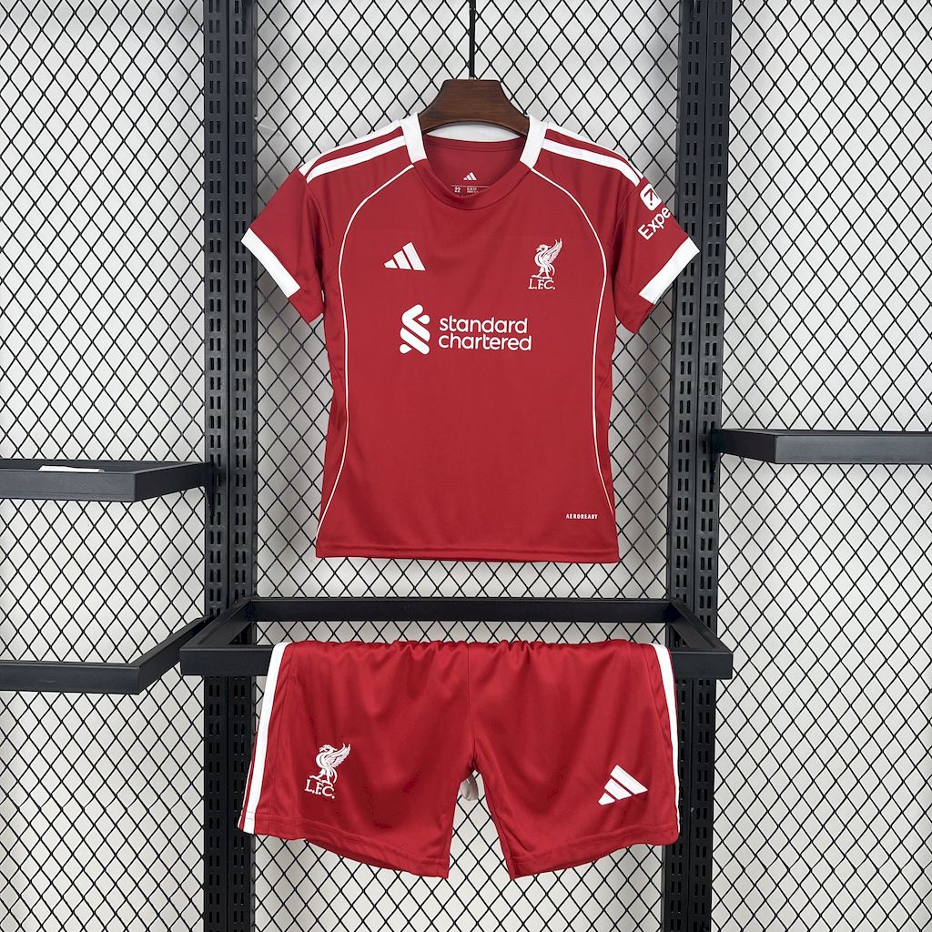 Kids Liverpool 2025/26 Home Kit