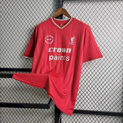 Camisa retrô do Liverpool 1985/86