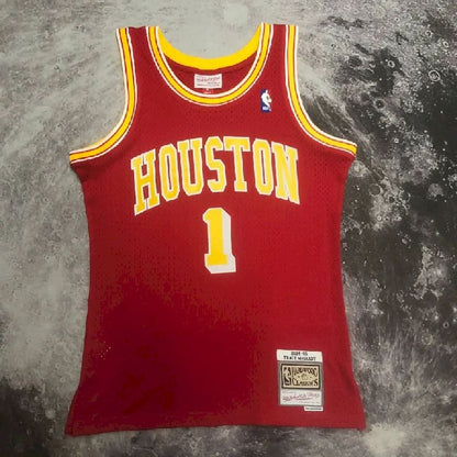 Camisa Masculina M&amp;N 2004/05 Tracy Mcgrady Vermelha Retro