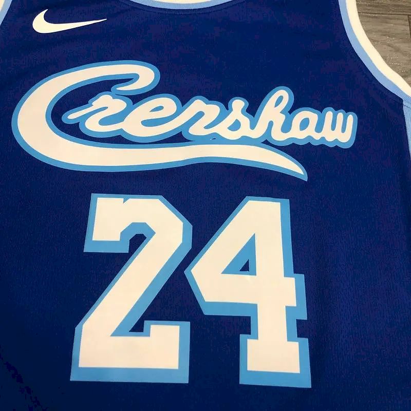 Camisa masculina Kobe Bryant azul versão jogador – Retro Classic Joint Edition