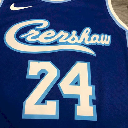 Camisa masculina Kobe Bryant azul versão jogador – Retro Classic Joint Edition