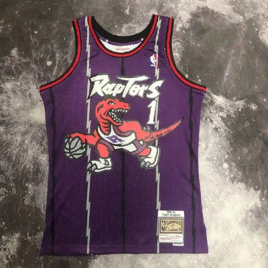 Men’s M&N 1999 Tracy McGrady Purple Retro Jersey