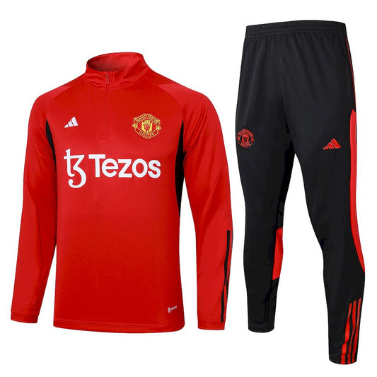 Suéter e calça adulto Manchester United 2023/24 com zíper 815