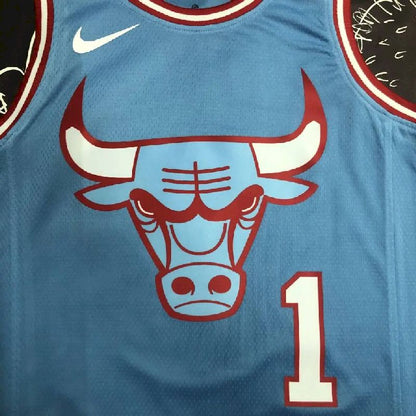 Camisa azul Derrick Rose masculina