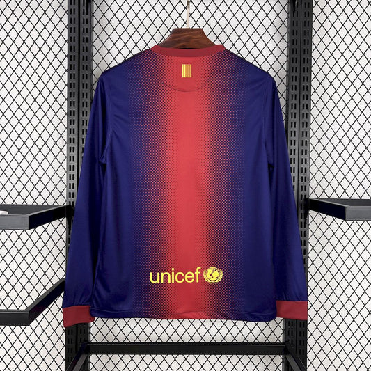 Barcelona 2012/13 Home Long Sleeves Retro Jersey