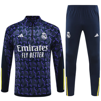 Suéter e calça adulto com zíper médio Real Madrid 2023/24 14001