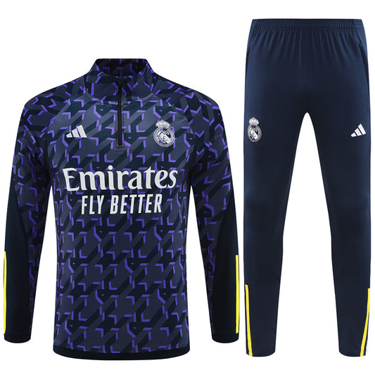 Suéter e calça adulto com zíper médio Real Madrid 2023/24 14001