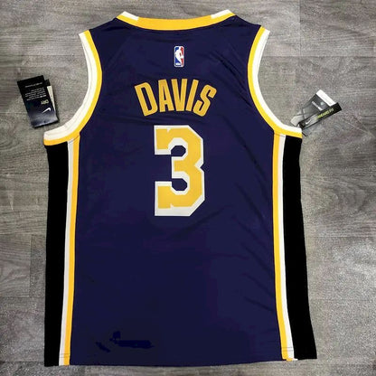 Camisa Anthony Davis Masculina Roxa Versão Jogador – Edição Clássica Retro