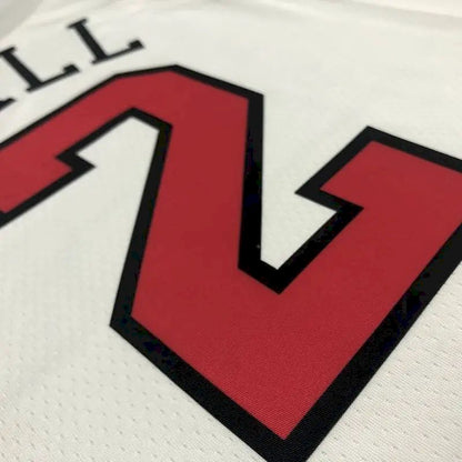 Camisa masculina Lonzo Ball branca da equipe – edição de 75º aniversário