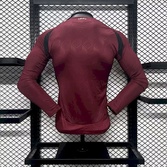 Belgium 2024/25 Euro Home Long Sleeves Jersey Player Version