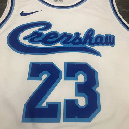 Camisa LeBron James Masculina Branca Versão Jogador – Edição Clássica Retro Conjunta