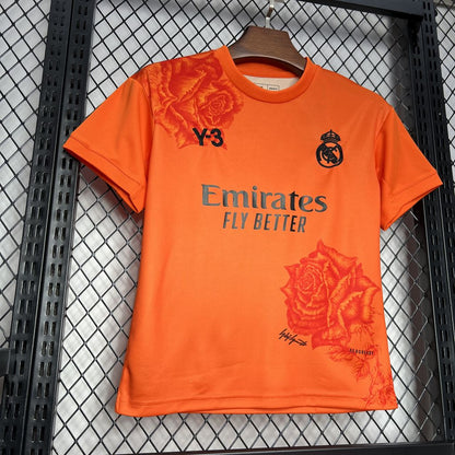 Real Madrid 2024/25 Y 3 Rose Edição Especial Kit Infantil 3