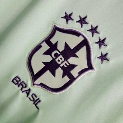 Men's Brazil 2023/24 Light Green Polo Jersey