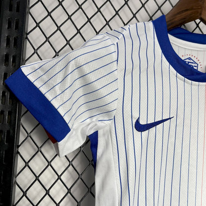 França 2024/25 Euro Away Kit Infantil
