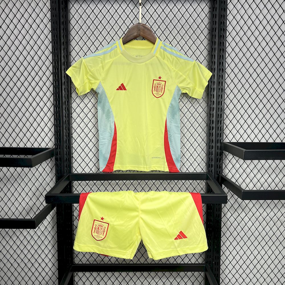 Camisa reserva infantil Espanha 2024/25 Euro
