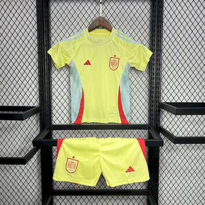Camisa reserva infantil Espanha 2024/25 Euro