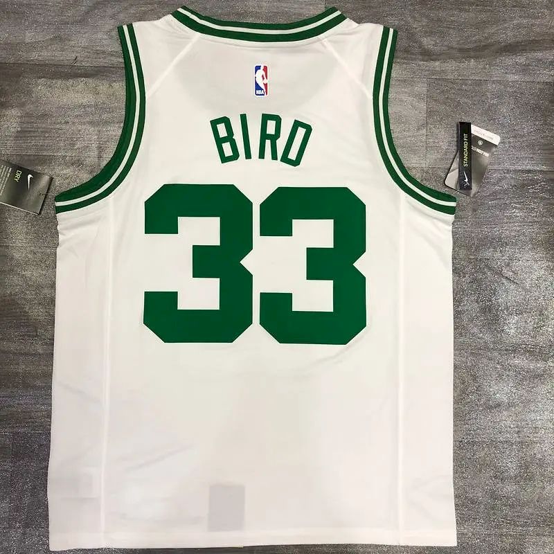 Camisa Larry Bird White Masculina Versão Jogador - Edição Associação
