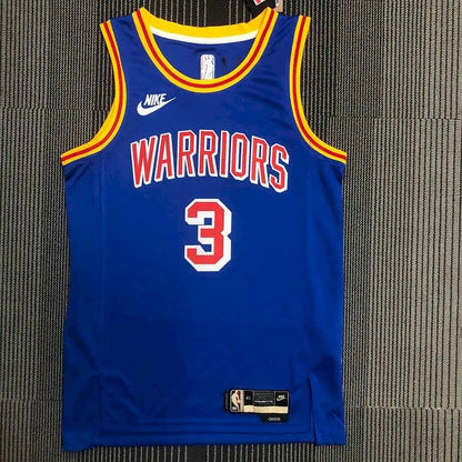 Camisa Jordan Poole Azul Masculina - Edição Clássica do 75º Aniversário