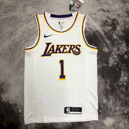 Camisa masculina D'Angelo Russell branca da equipe