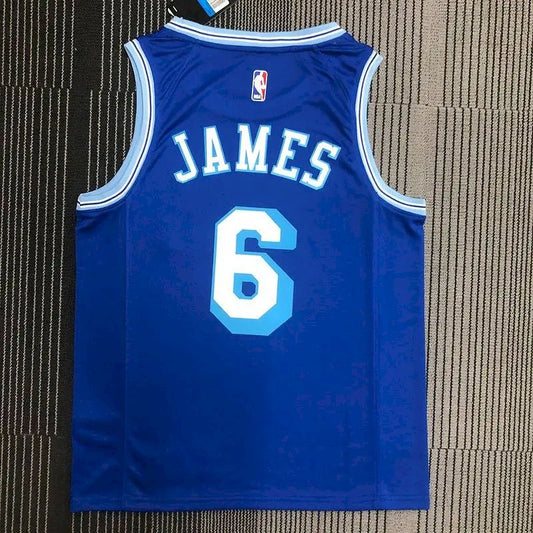 Camisa LeBron James Royal Retro Classics 2020-21 Swingman Player Version Masculina – Edição Clássica