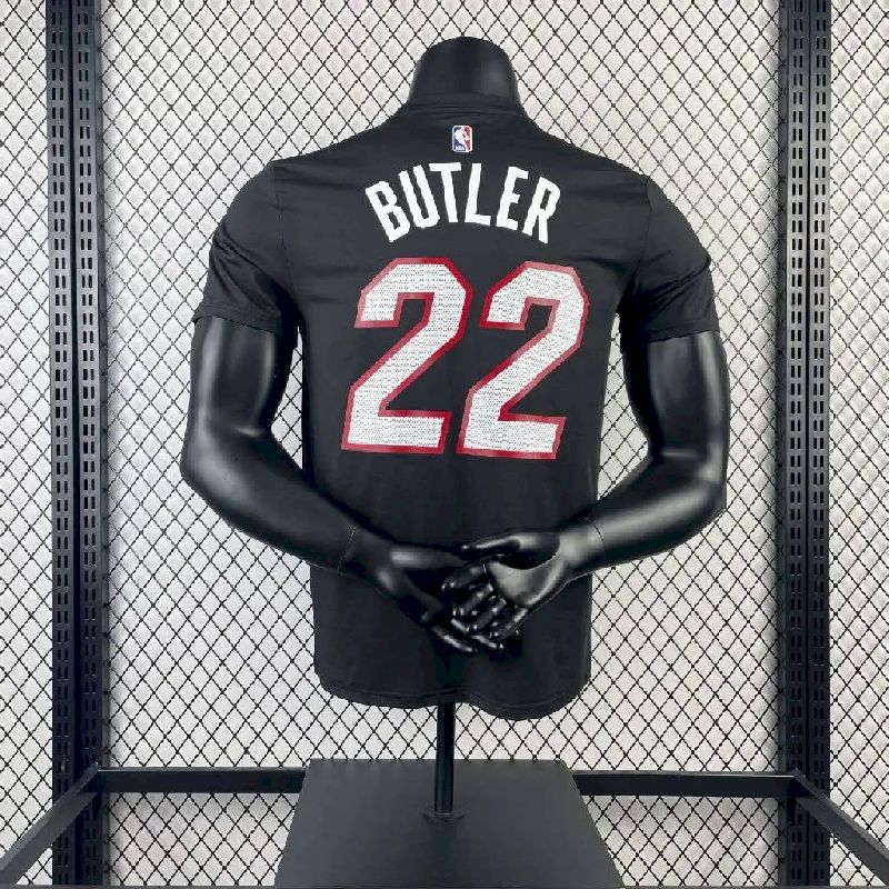 Camiseta preta masculina Jimmy Butler Team