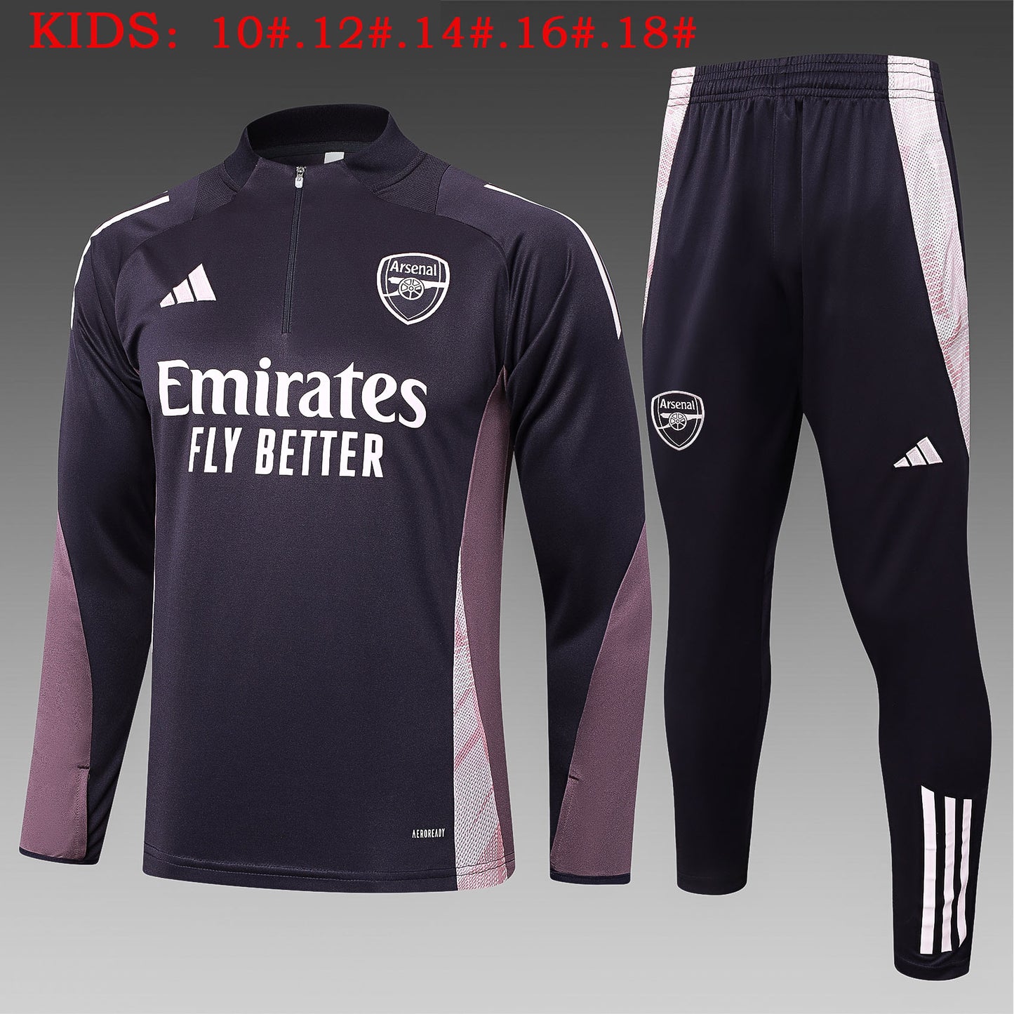 Suéter e calça infantil Arsenal 2024/25 com zíper 815