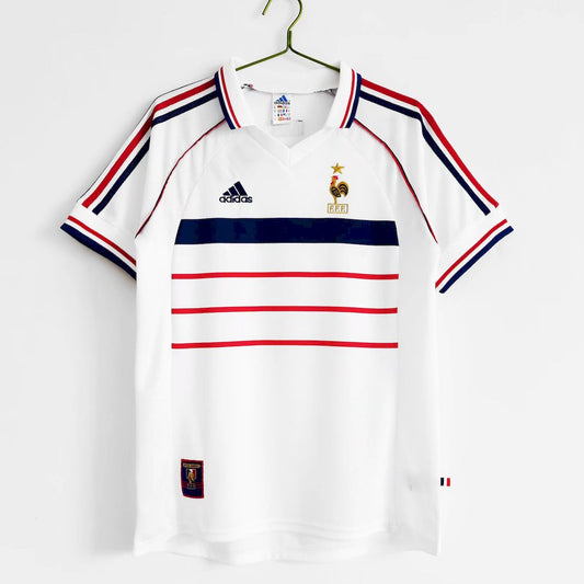 Camisa reserva retrô da França para a Copa do Mundo de 1998