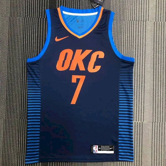 Camisa masculina Carmelo Anthony Swingman azul marinho – Edição Statement