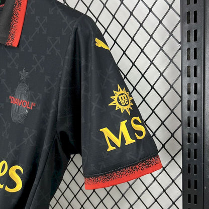 AC Milan 2025/26 Co-Branded Black Edition Jersey