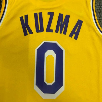 Men’s Kyle Kuzma Yellow Team Jersey – 75th Anniversary Edition