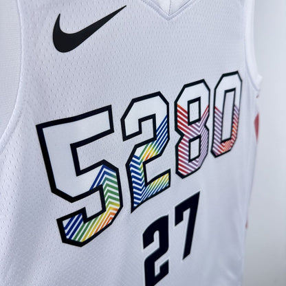 Denver Nuggets 2024/25 City Edition White Color MURRAY#27