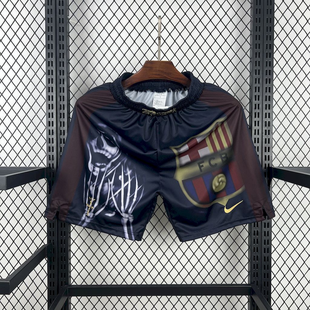 Barcelona 2000/01 Home Retro Skeleton Shorts