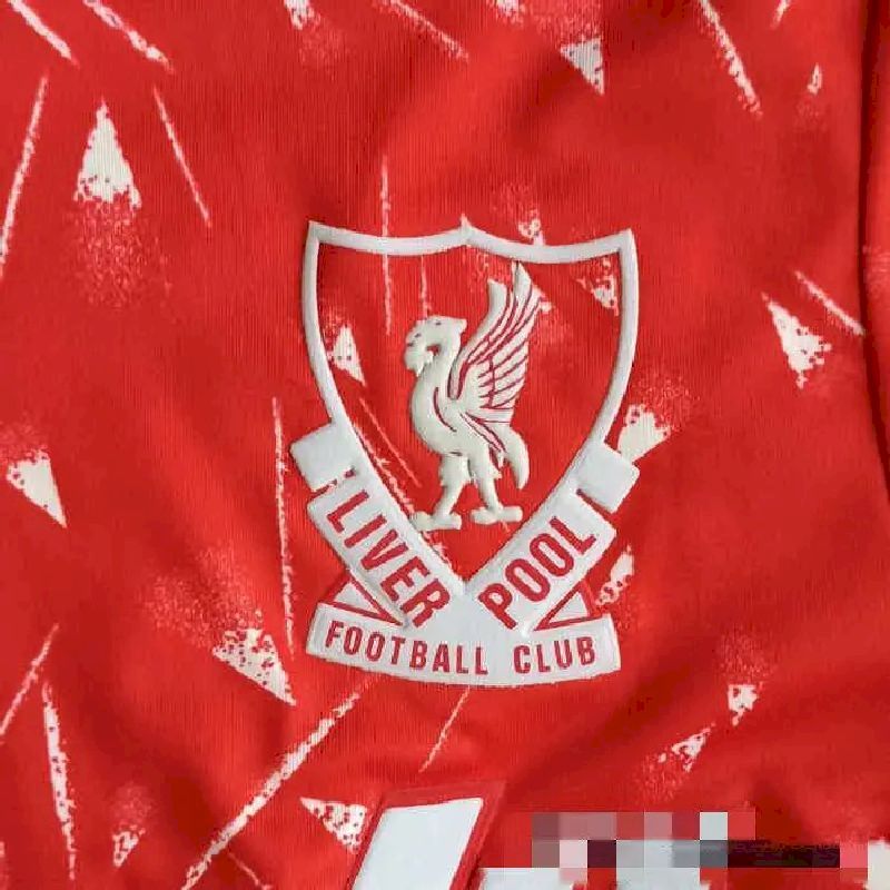 Camisa retrô de mangas compridas do Liverpool 1989/91 Home