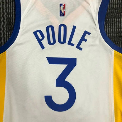 Camisa Jordan Poole Branca Masculina – Edição de 75º Aniversário