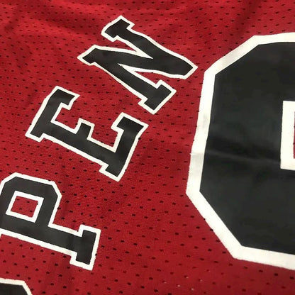 Camisa vermelha masculina Scottie Pippen – Edição retrô