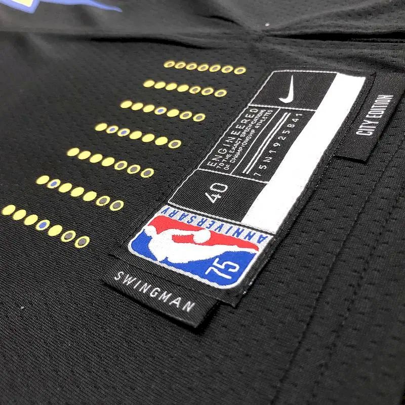 Men’s Klay Thompson Black Team Jersey – 75th Anniversary City Edition